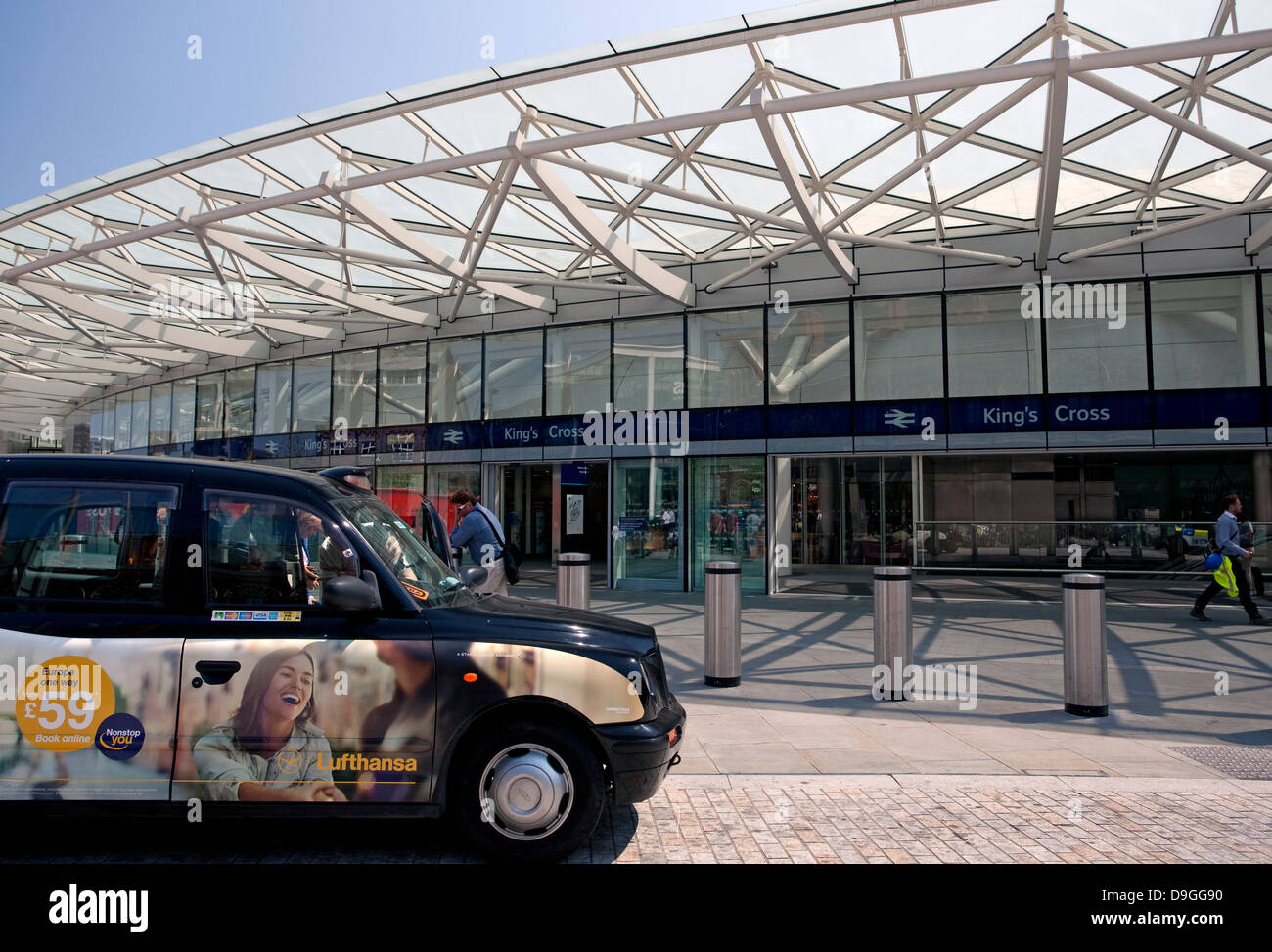 Neuen Eingang zum Bahnhof Kings Cross in Pancras Road, London Stockfoto