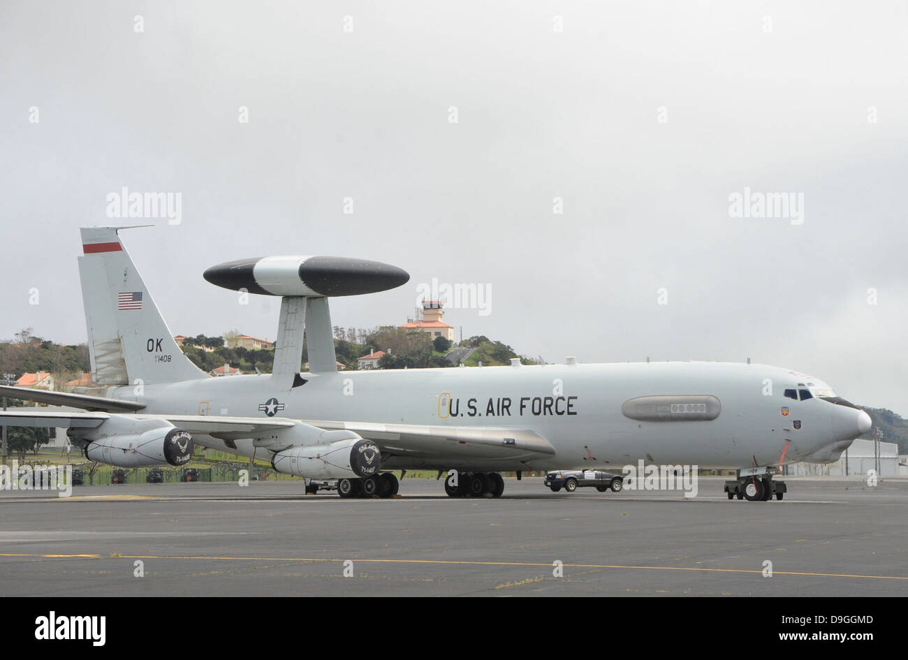 Ein Flugzeug der US Air Force e-3 Sentry. Stockfoto