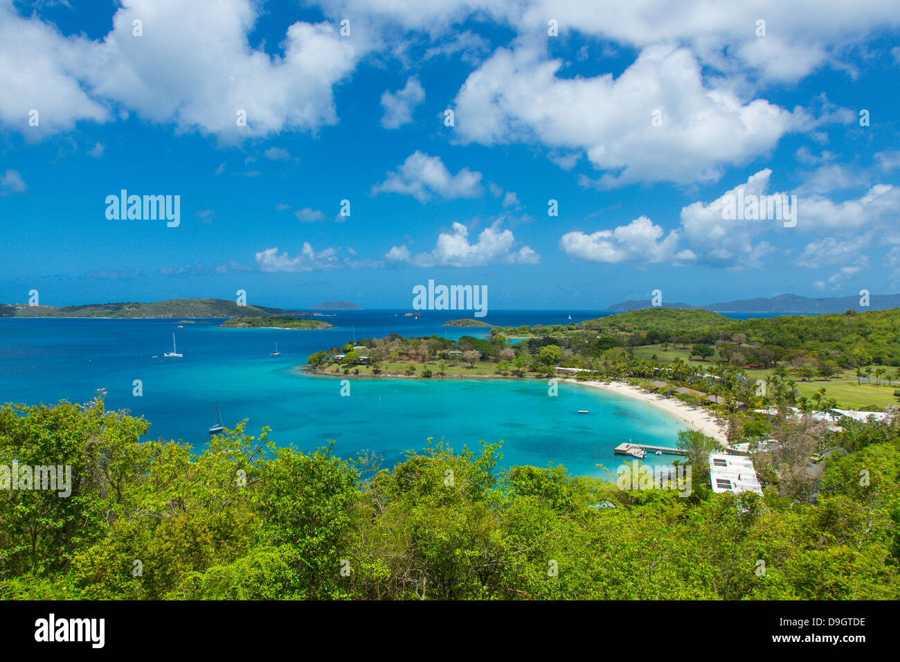 Im Caneel Bay auf der Karibik-Insel St. John in den US Virgin Islands Stockfoto