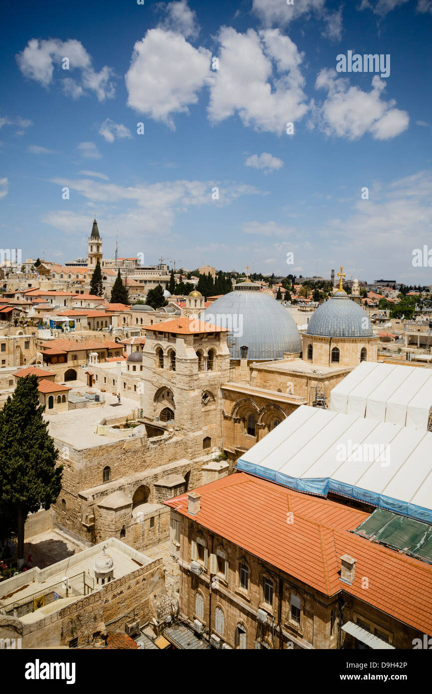 Blick über die Altstadt, Jerusalem, Israel. Stockfoto