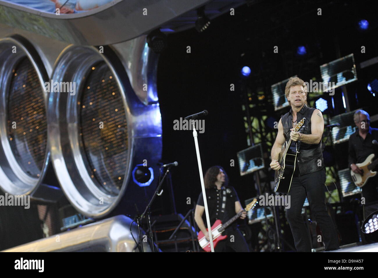 Danzig, Polen 19. Juni 2013 die Bon Jovi Band in Danzig im PGE Arena Stadion als Teil der Tour "Weil wir können tritt". Bildnachweis: Michal Fludra/Alamy Live-Nachrichten Stockfoto