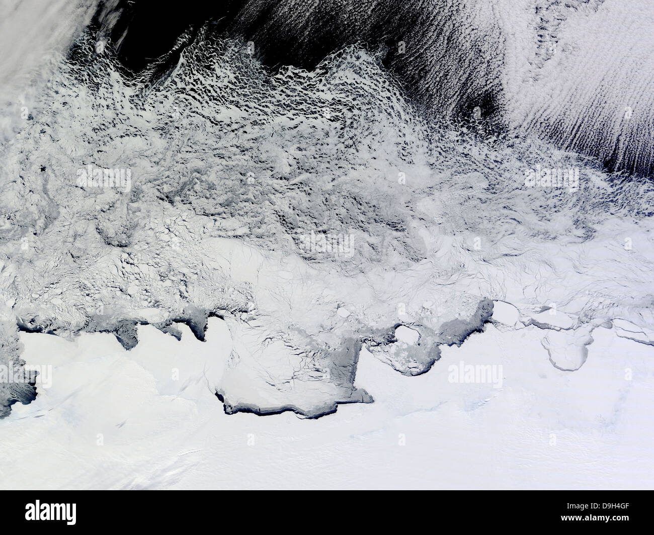 14. Oktober 2010 - Banzare, Sabrina und Budd Küsten, Antarktis. Stockfoto