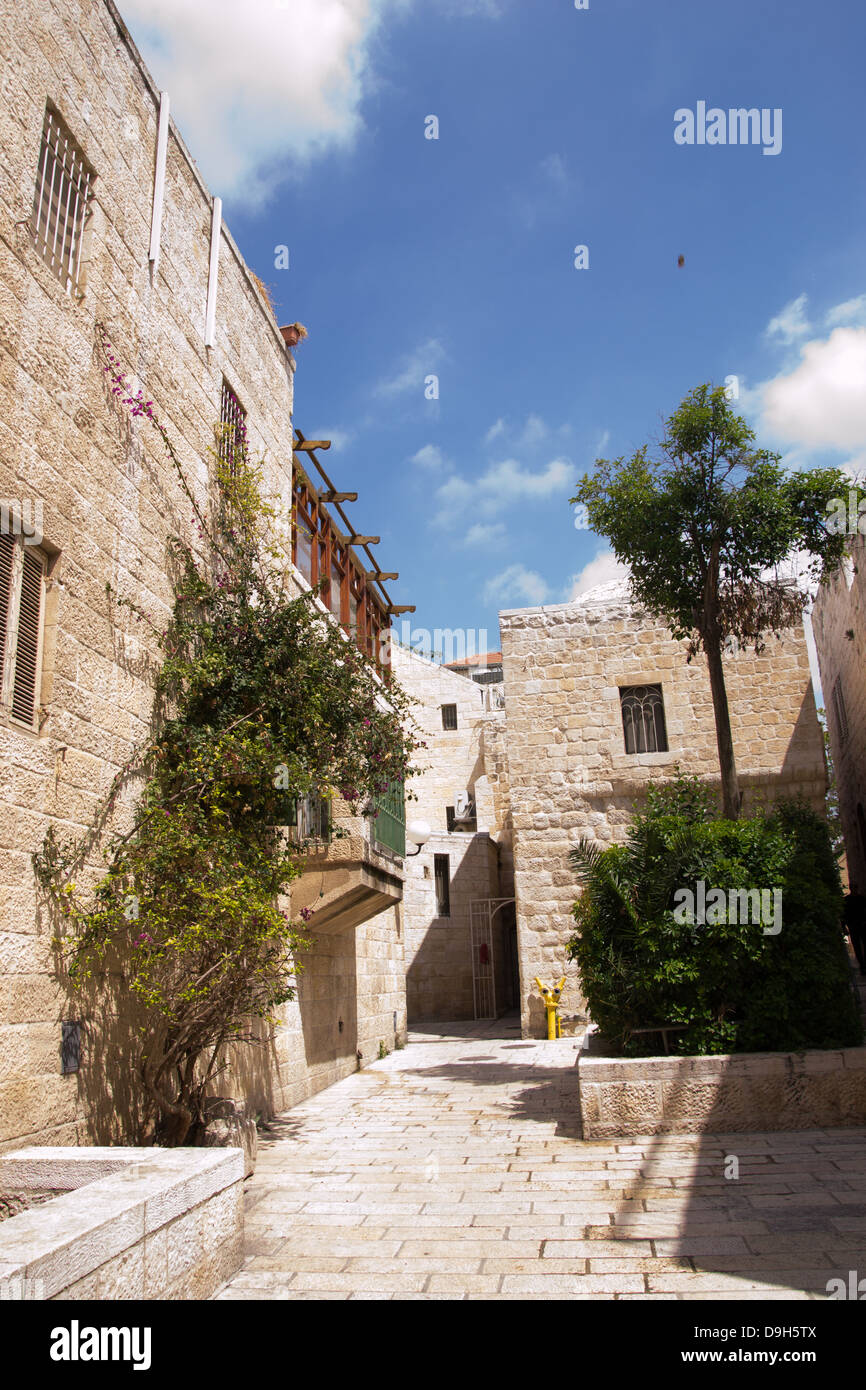 Engen Gassen der Altstadt. Jerusalem Stockfoto