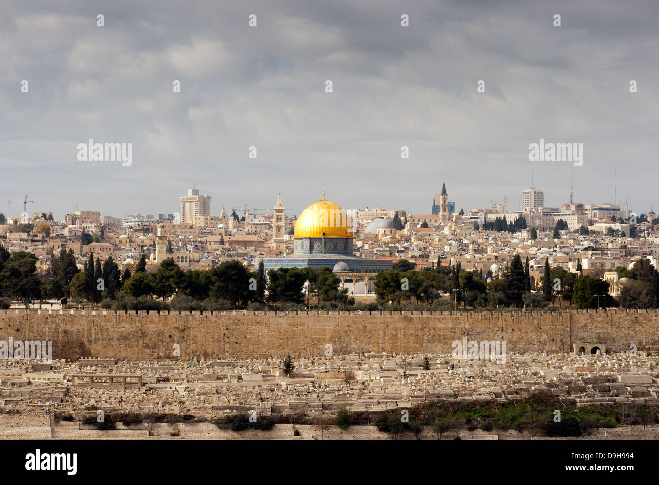 Der Felsendom auf dem Tempelberg, Jerusalem, Israel Stockfoto