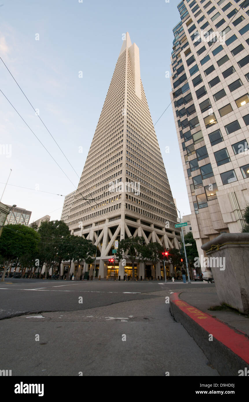 Transamerica Pyramid in Downtown San Francisco. Stockfoto