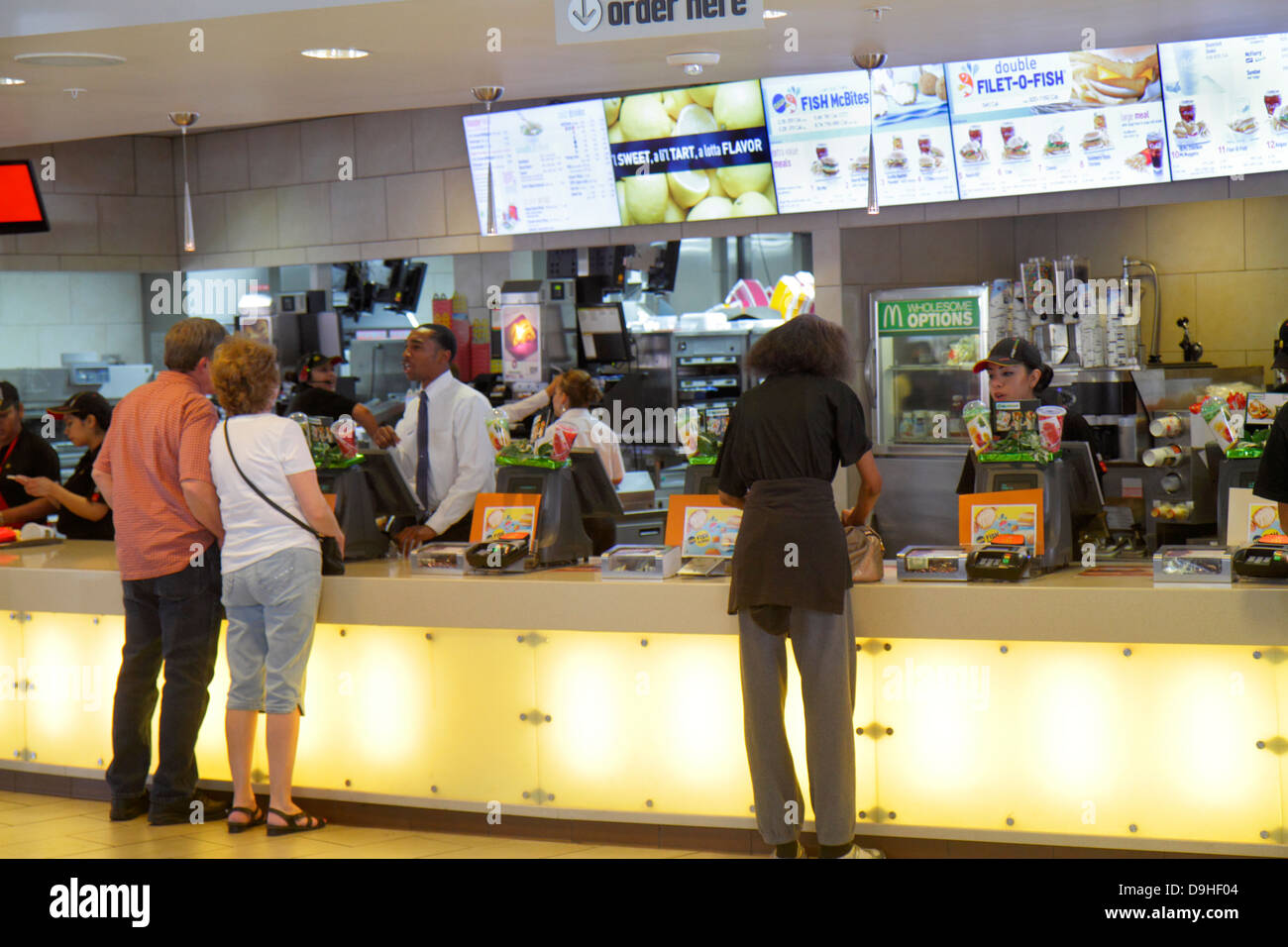 Las Vegas Nevada, The Strip, South Las Vegas Boulevard, McDonald's, Burger, Hamburger, Franchise, Restaurant Restaurants Essen Essen Essen Essen gehen Cafe Cafés Stockfoto
