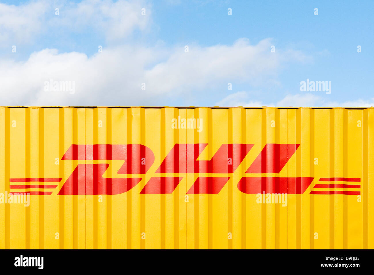 DHL-container Stockfoto