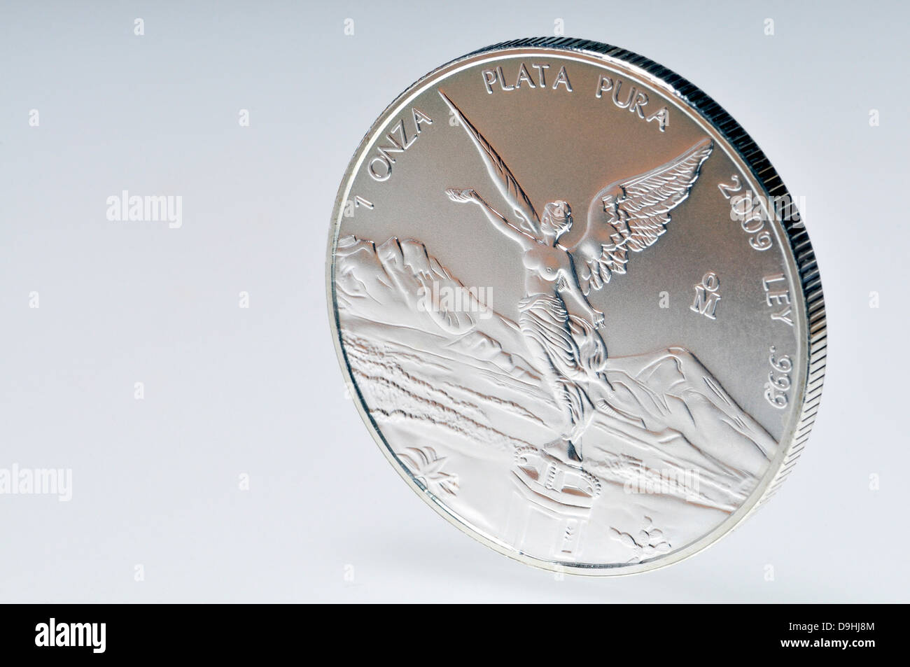 Silbermünze - 1 Unze troy. American Eagle - $1 Stockfoto