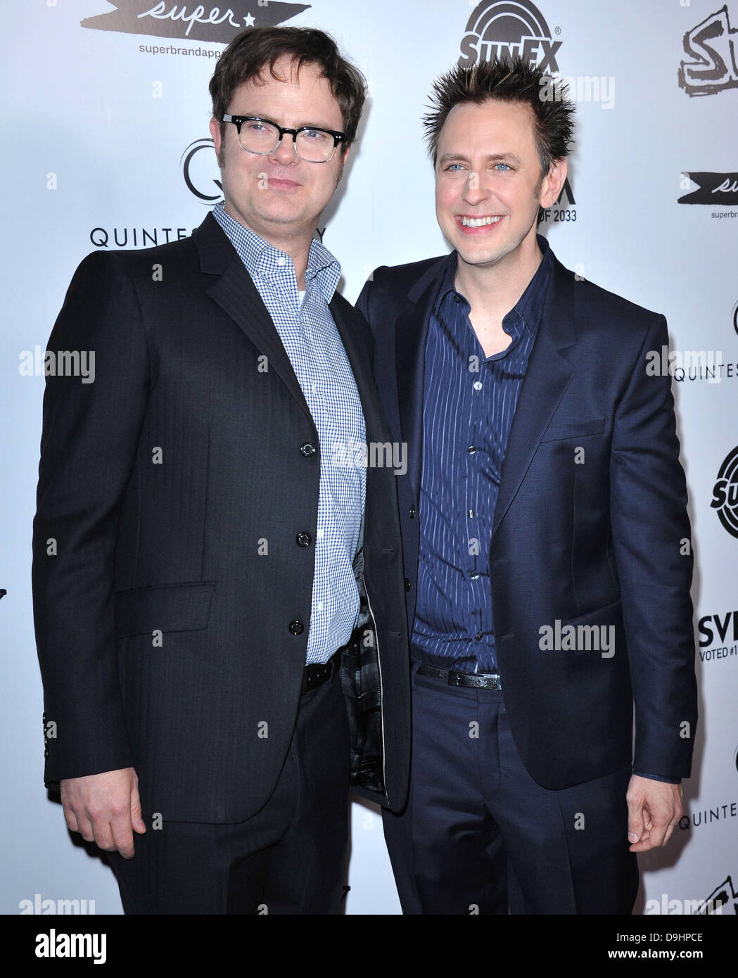 Rainn Wilson und James Gunn Los Angeles-premiere von "Super" statt im ägyptischen Theater - Ankünfte Los Angeles, Kalifornien - 21.03.11 Stockfoto