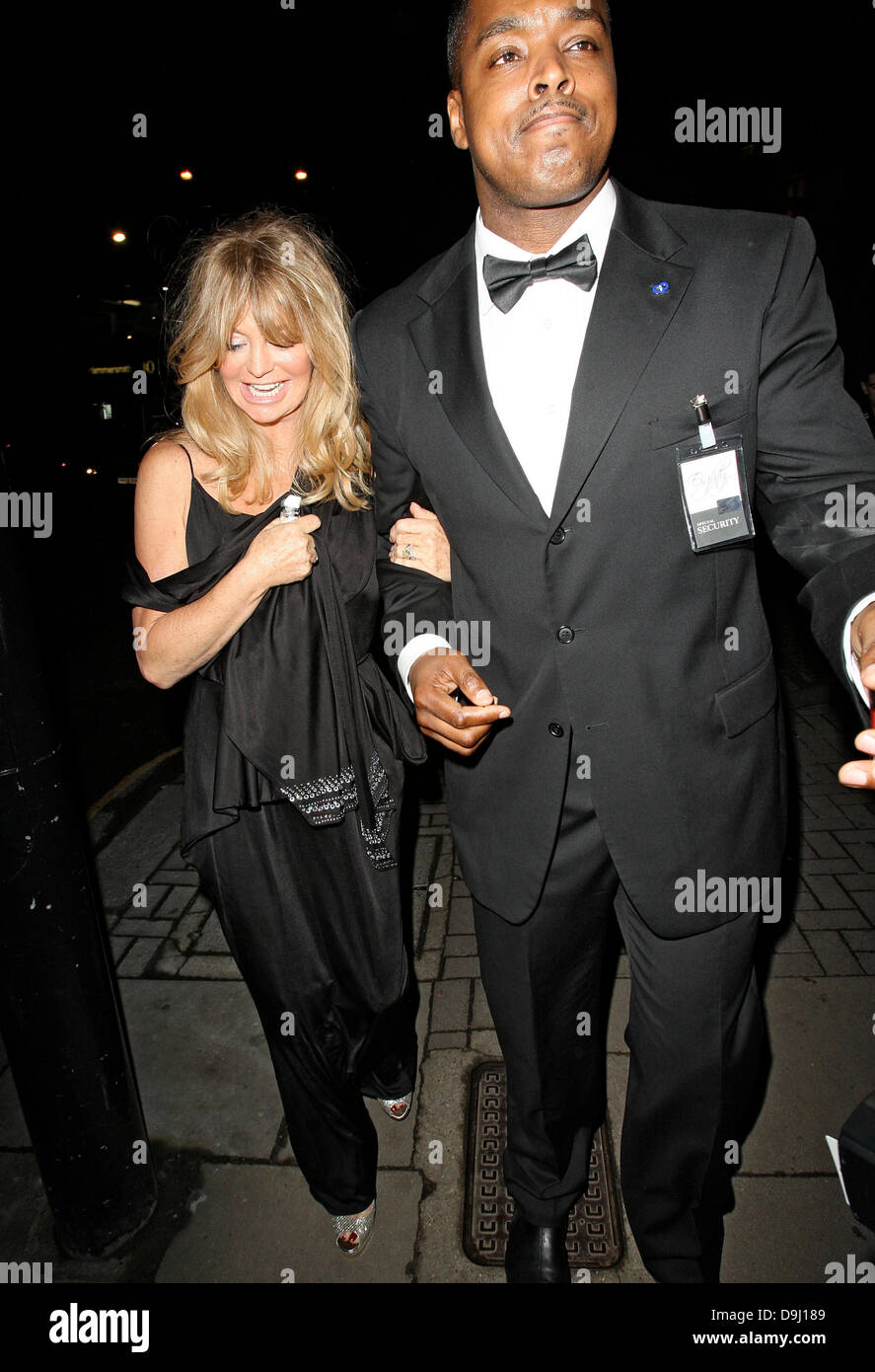 Goldie Hawn, zurück zu ihrem Hotel nach dem Besuch der Gorby 80 - Gala-Konzert in der Royal Albert Hall London, England - 30.03.11 Stockfoto