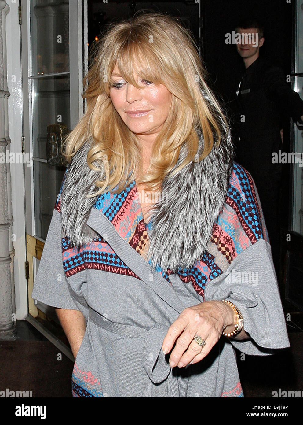 Goldie Hawn, zurück zu ihrem Hotel nach dem Besuch der Gorby 80 - Gala-Konzert in der Royal Albert Hall London, England - 30.03.11 Stockfoto