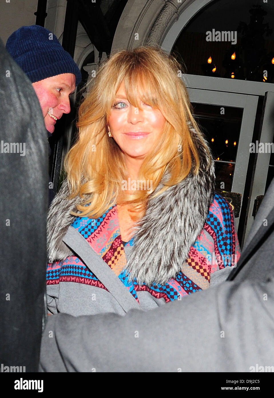 Goldie Hawn in einem Hotel nach dem Besuch der Gorby 80 - Gala-Konzert in der Royal Albert Hall London, England - 30.03.11 Stockfoto