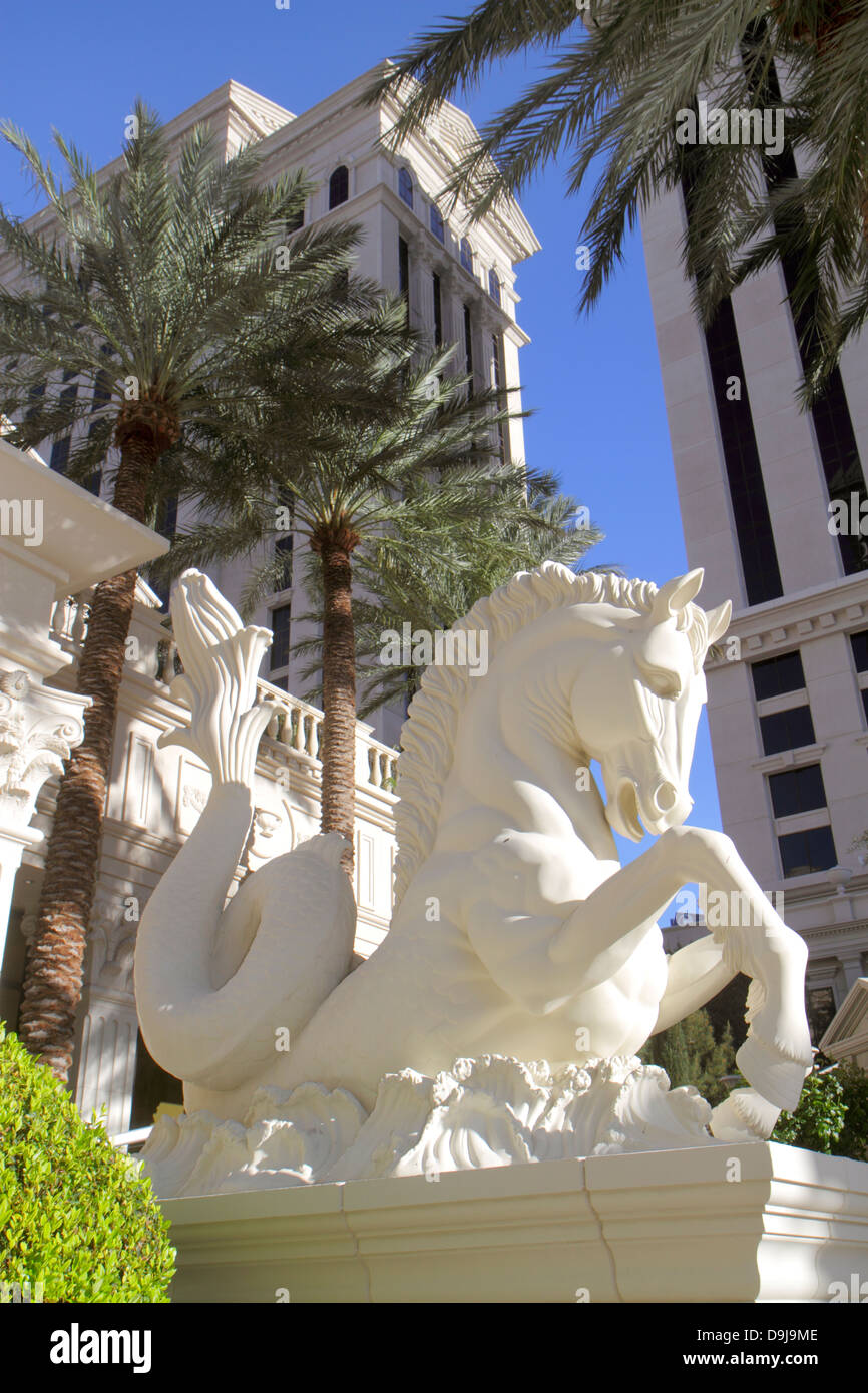 Las Vegas Nevada, The Strip, South Las Vegas Boulevard, Caesars Palace Las Vegas Hotel & Casino, Poolbereich, klassisch, römisch, Pferd, NV130331076 Stockfoto