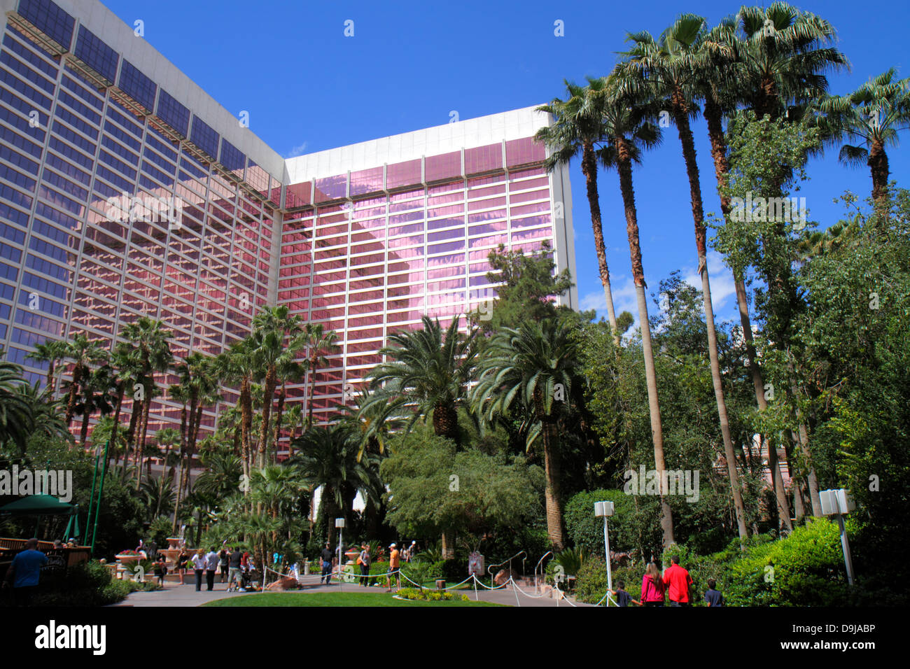 Las Vegas Nevada, The Strip, South Las Vegas Boulevard, Flamingo Las Vegas Hotel & Casino, Garten, Innenhof, NV130401025 Stockfoto