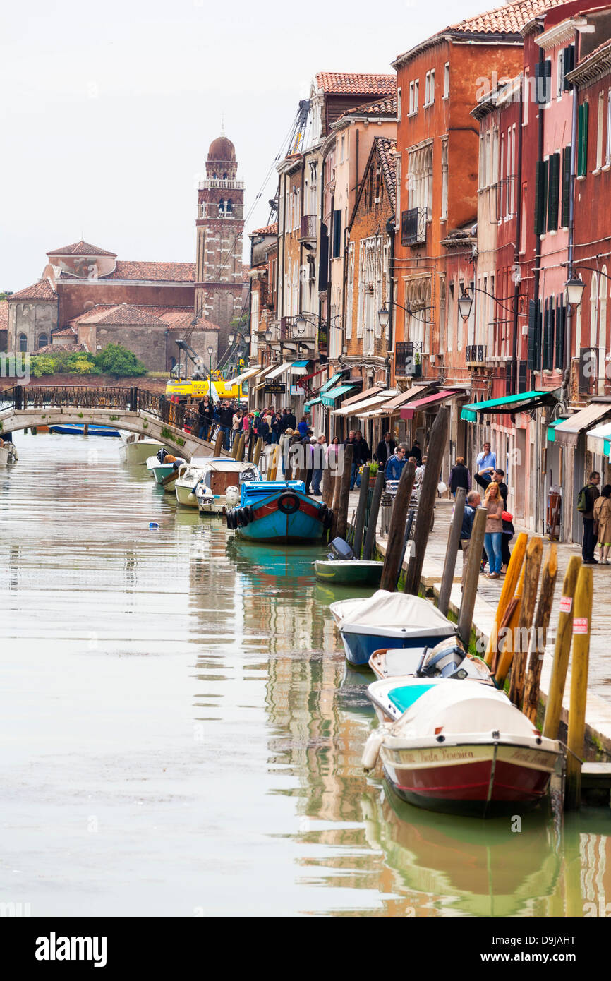 Rio del Vetrai, Murano, Venedig, Italien. Stockfoto