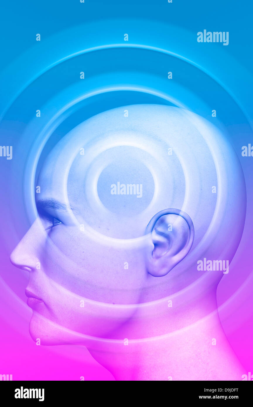 Psyche und Psychologie-Konzept Stockfoto