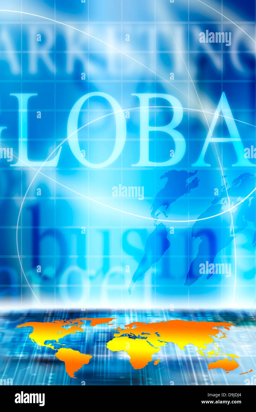 global Business-Konzept Stockfoto