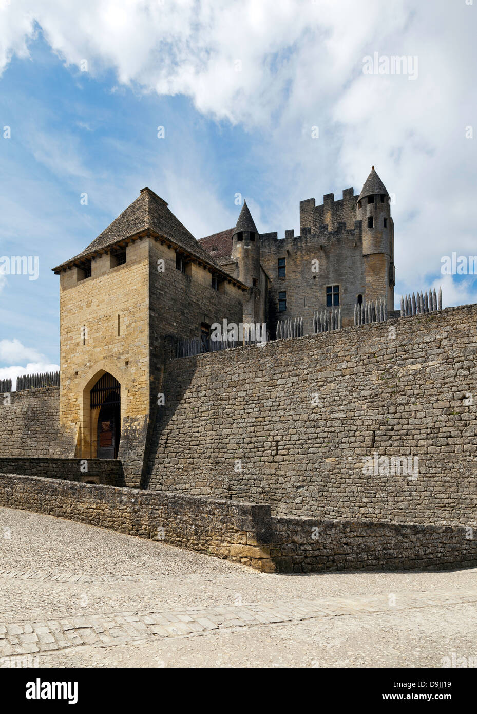 Chateau de Beynac et Cazenac, Beynac, Dordogne, Frankreich Stockfoto