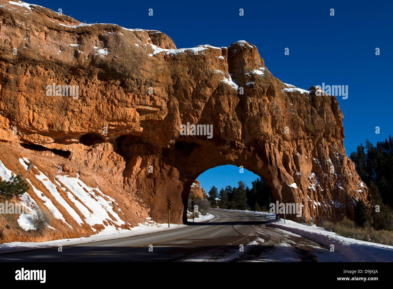 Red Canyon Tunnel, Scenic Highway 12, Dixie National Forest, Utah, Vereinigte Staaten von Amerika Stockfoto