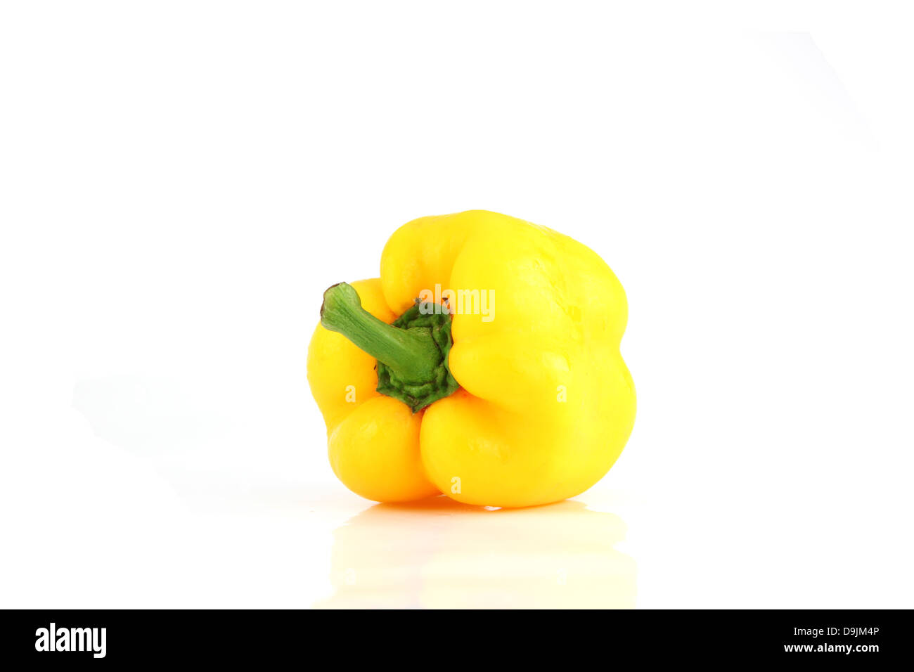 Paprika auf den weißen Hintergrund und hohen Nährwert. Stockfoto