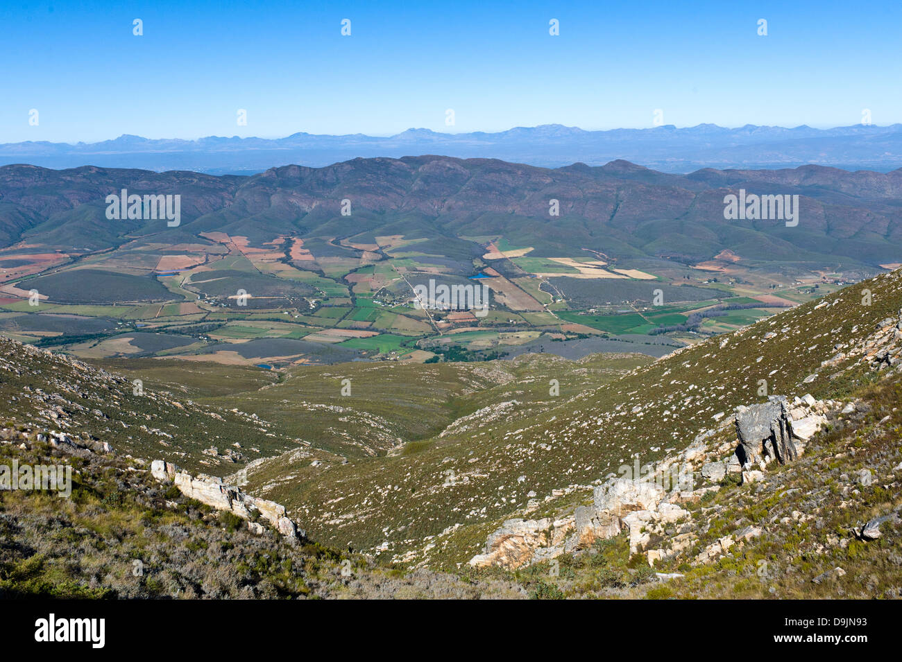 Ansicht Nord vom Swartberg Pass, Western Cape, Südafrika Stockfoto