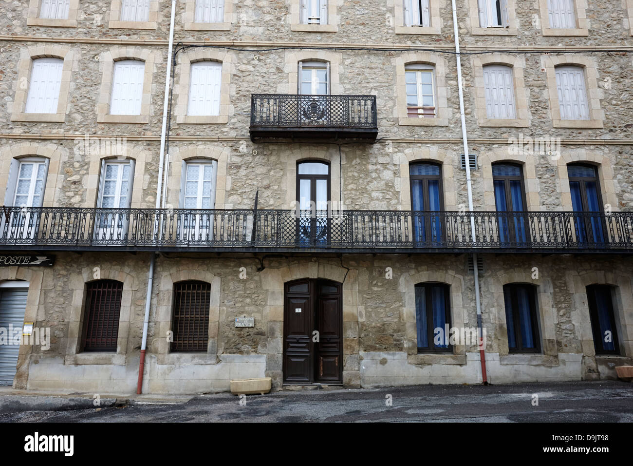 alte Residenz de France Reihenhaus in der Festung Vauban Stadt von mont-Louis Pyrenäen-Orientales Frankreich Stockfoto