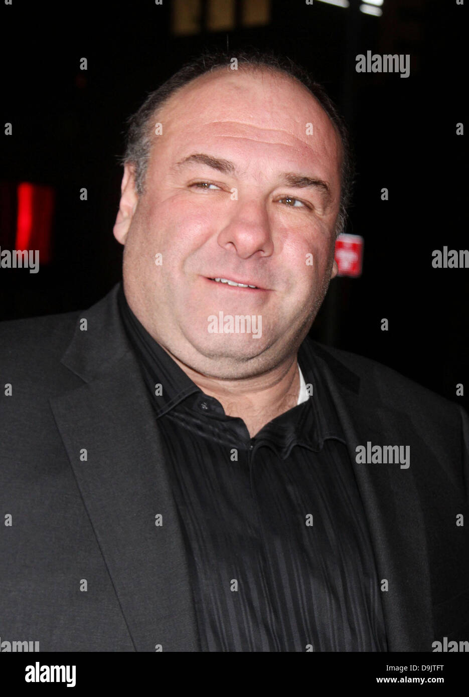 ARCHIVBILDER: 19. Juni 2013 - starb James Gandolfini, Star der HBO Serie "The Sopranos", der einen möglichen Herzinfarkt in Rom. Er war 51. Gandolfino war bekannt für seine Rolle als Tony Soprano in der HBO-Serie "The Sopranos". Bild: Jan. 7, 2013 - New York, New York, US - Schauspieler JAMES GANDOLFINI besucht New York Film Critics Circle Awards an The Crimson Club statt. Bildnachweis: Nancy Kaszerman/ZUMAPRESS.com/Alamy Live-Nachrichten Stockfoto