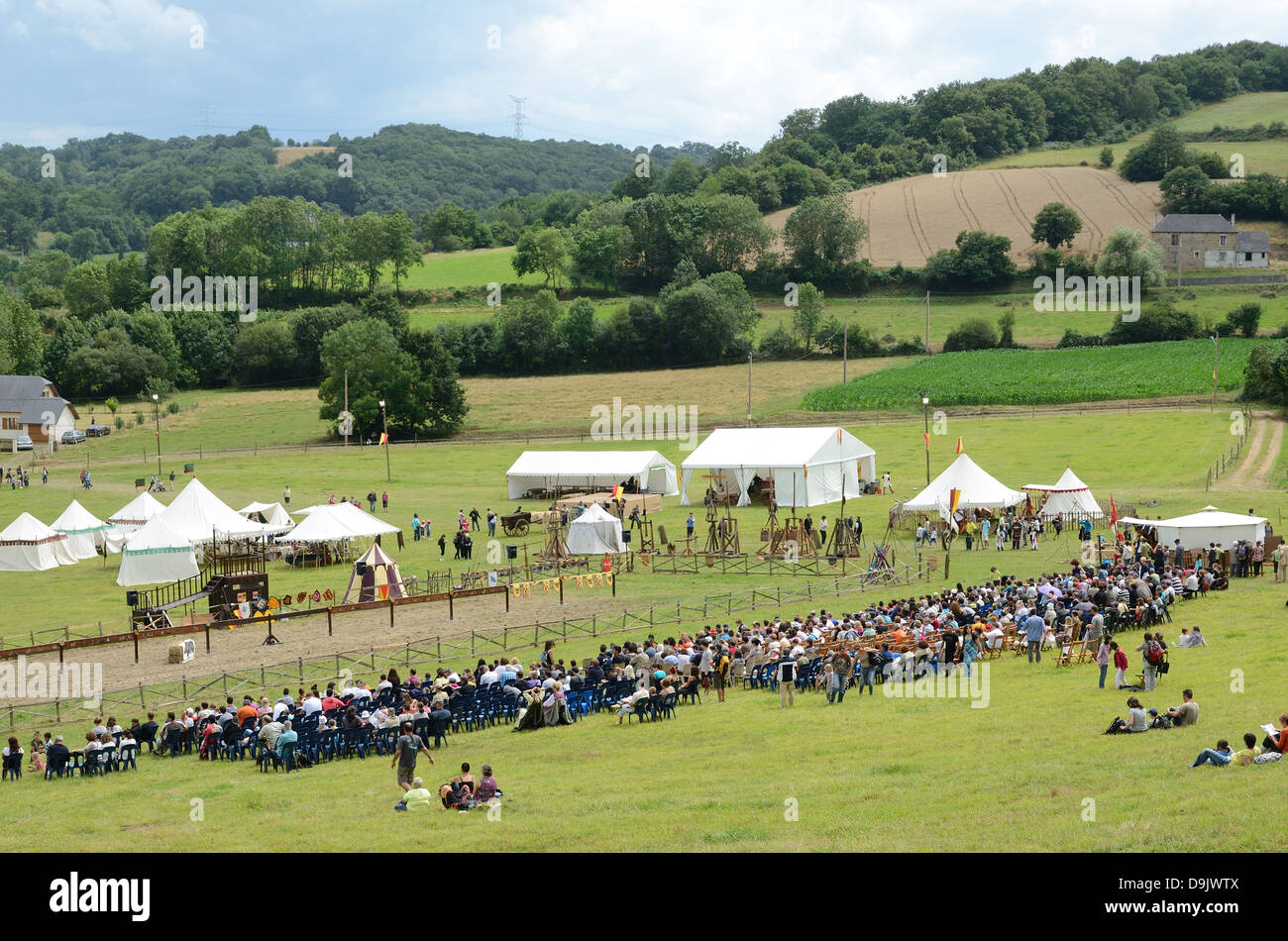 Festival der historisches Reenactment in den Pyrenees-Atlantiques Stockfoto