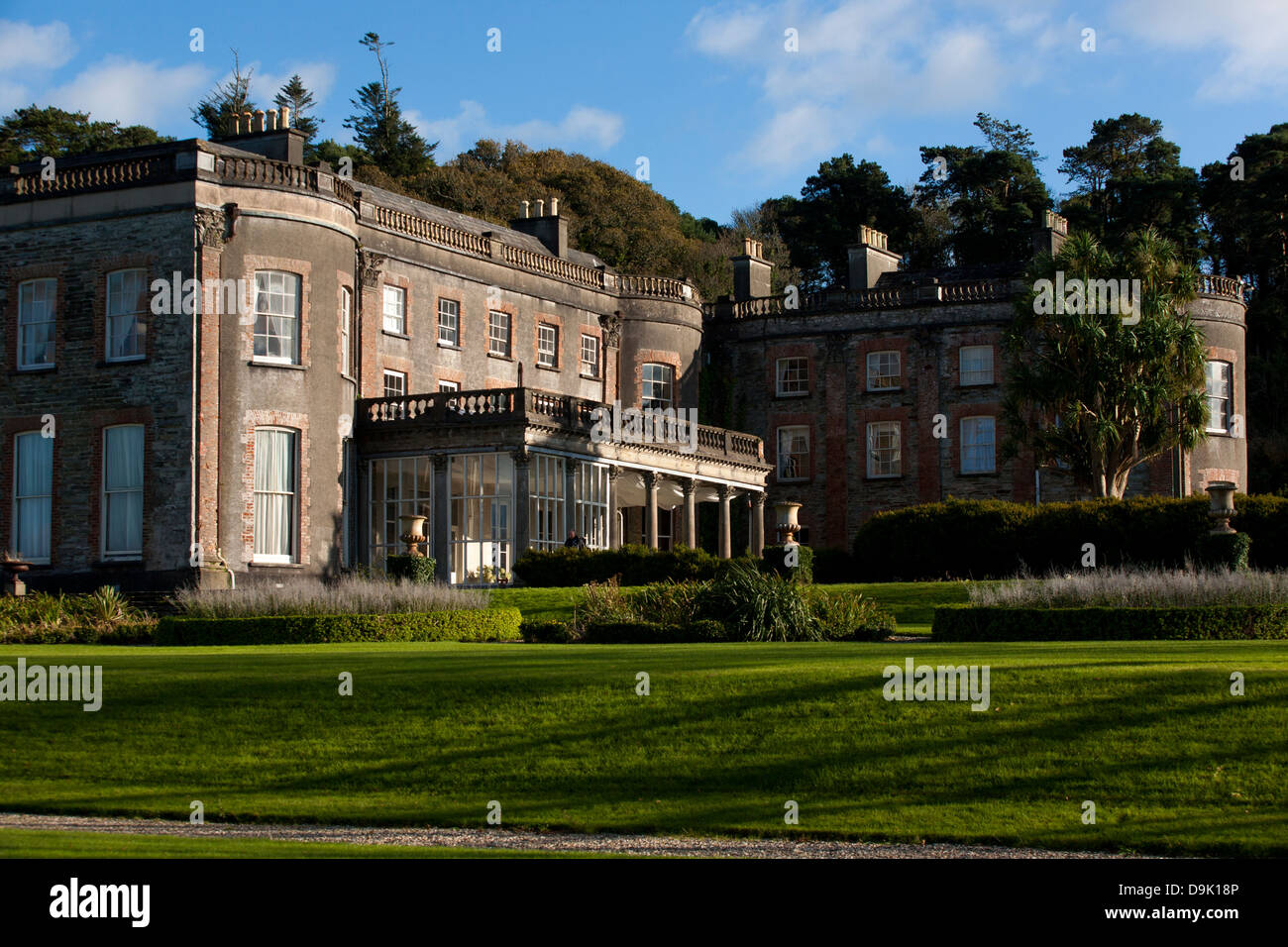 Das äußere von betrachtet die Gärten von Bantry House und Gärten in County Cork Irland Stockfoto