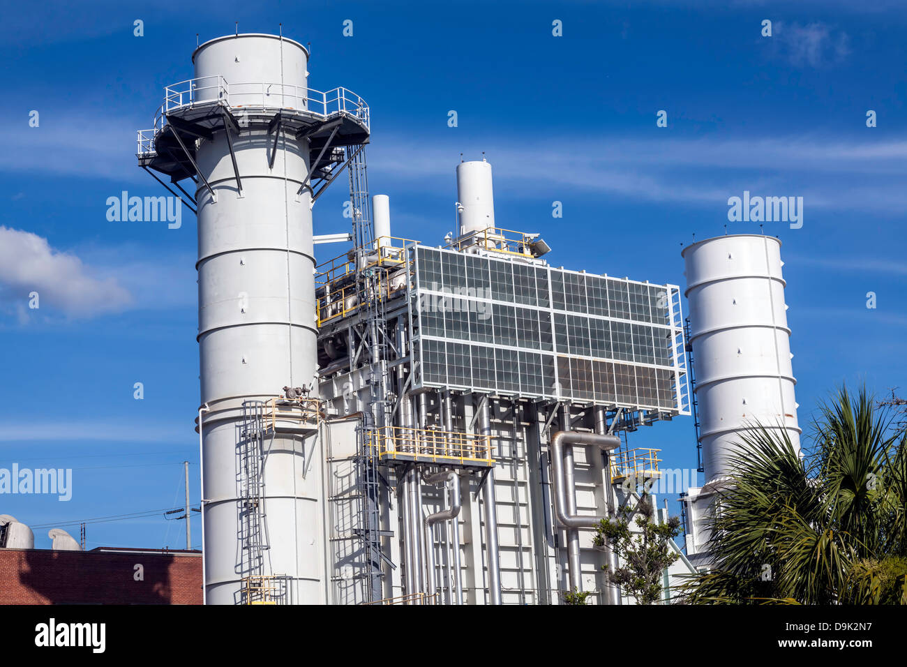 GRU John R. Kelly Plant Anlagen zur Stromerzeugung in SE Gainesville. Stockfoto