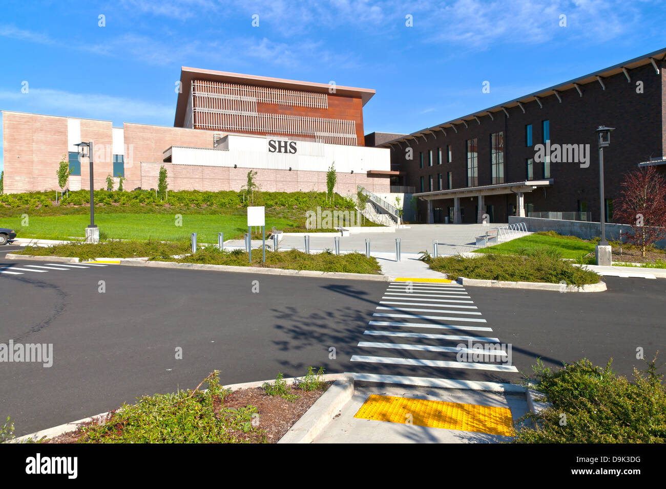 Sandy High School Oregon eine Bildungseinrichtung. Stockfoto