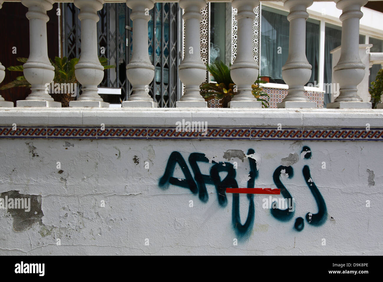 Spanische graffiti Stockfoto