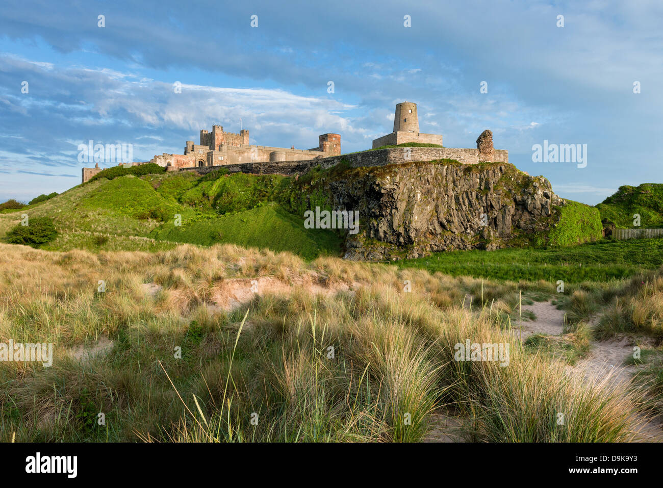 Bamburgh Castle in Northumberland Stockfoto