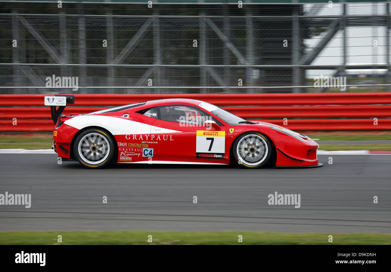 SHAUN BALFE 458 CHALLENGE FERRARI offen SILVERSTONE FERRARI offen SILVERSTONE Rennen SILVERSTONE ENGLAND 16. September 2012 Stockfoto