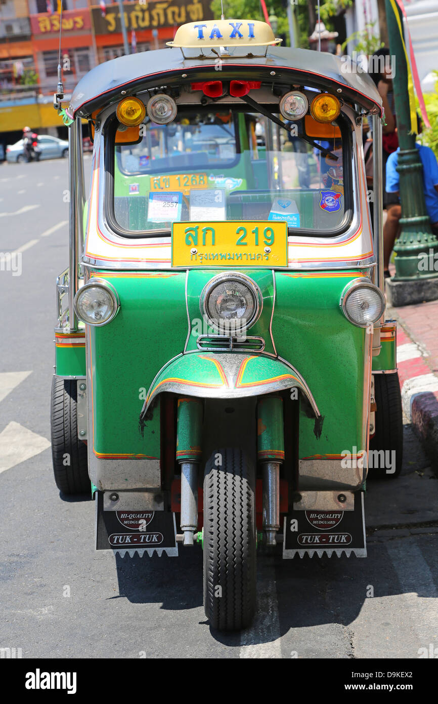 Thai Tuk Tuk Taxi, Bangkok, Thailand Stockfoto