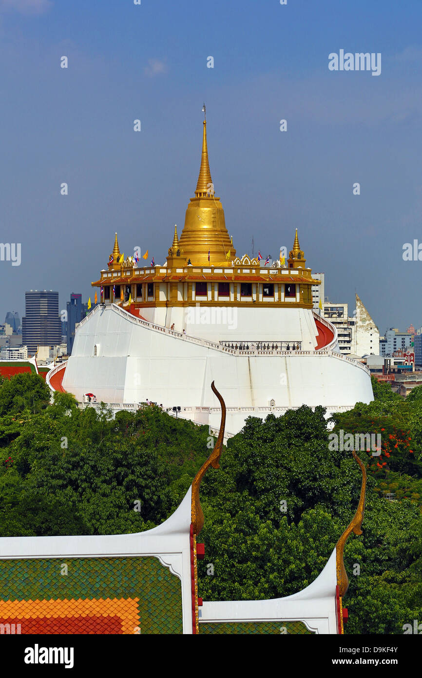 Golden Mount, Wat Saket Tempel, Bangkok, Thailand Stockfoto
