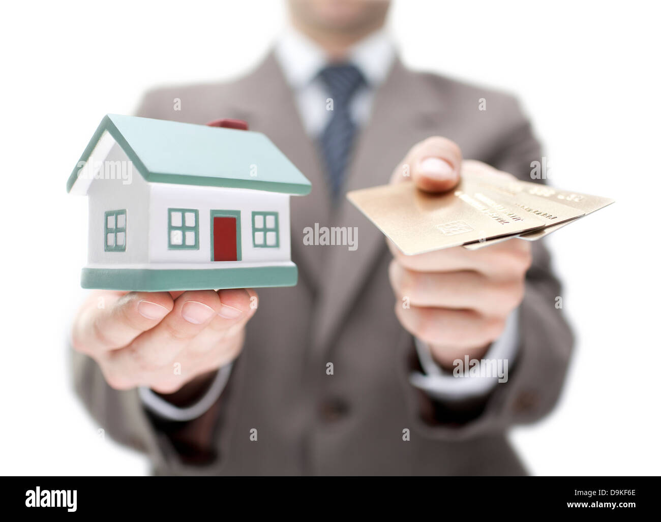 Investieren Sie in Immobilien-Konzept. Flachen DOF Stockfoto