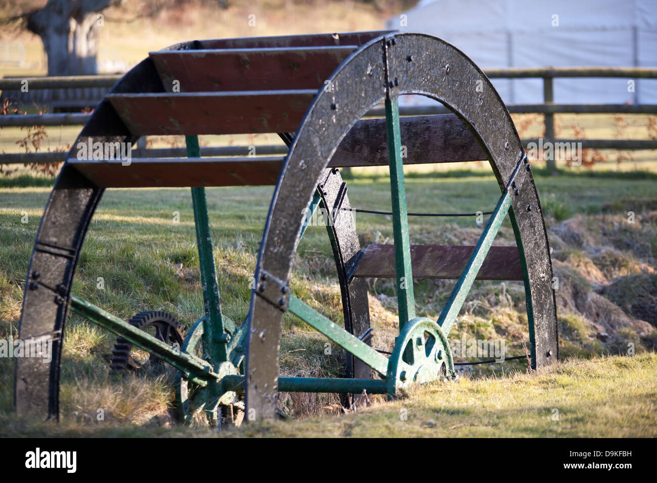 Alten Wasserrad Stockfoto