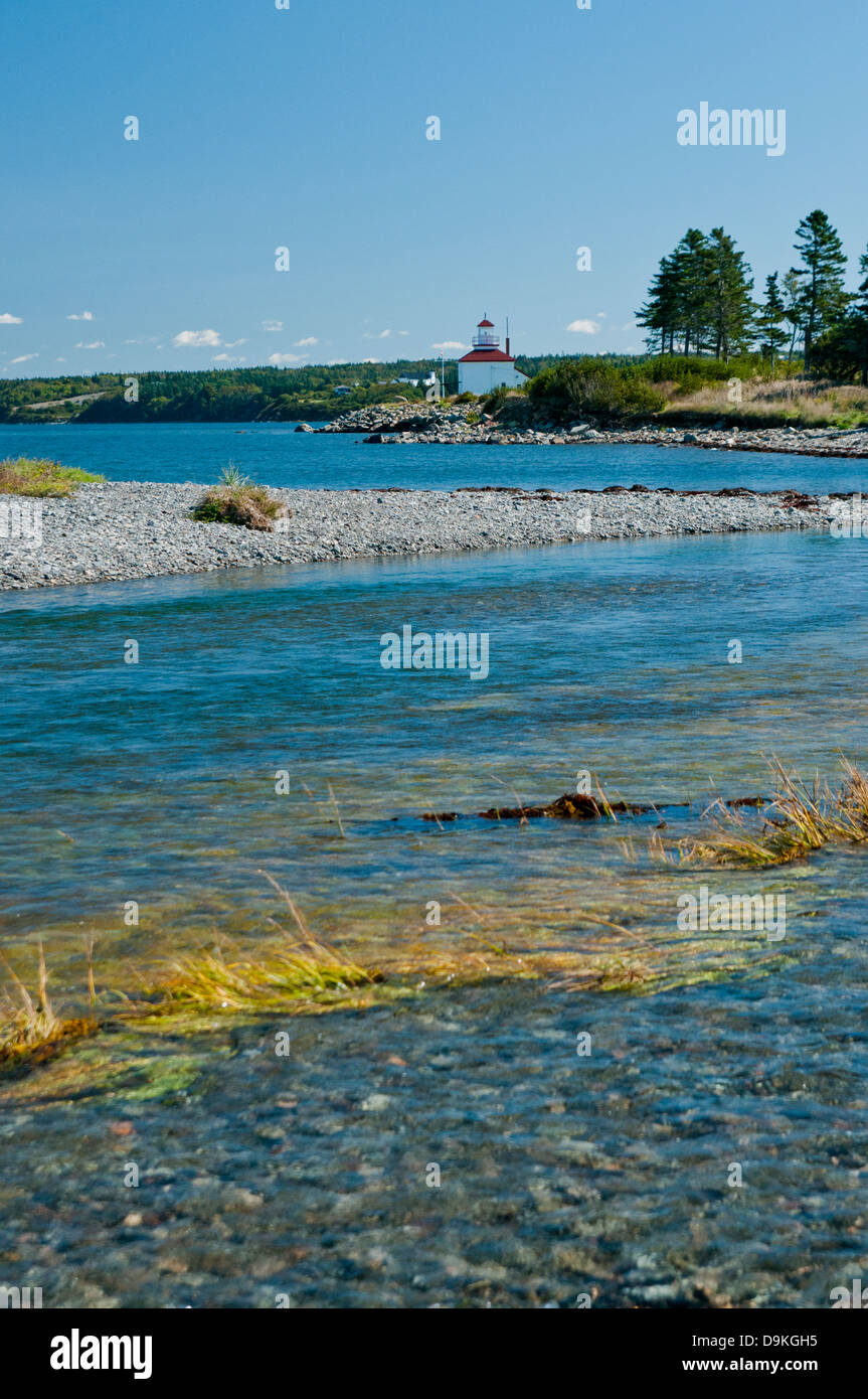 Nova Scotia und die vielen Leuchttürme Schuss aus Salz abgeflacht Stockfoto