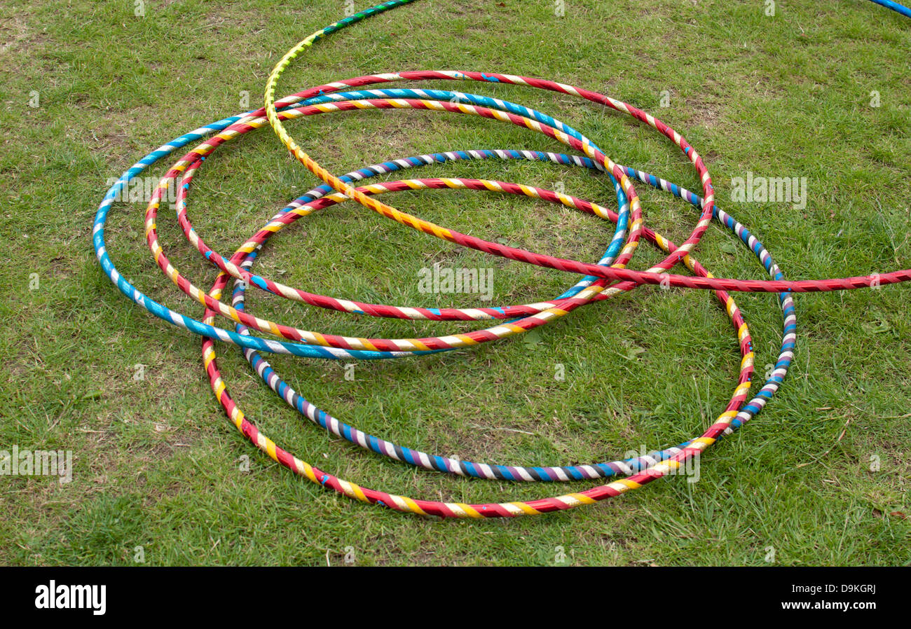Hula hoops Stockfoto