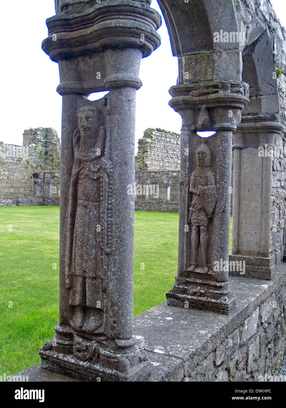 Säulen des Hl.Antonius und Sir Butler, Jerpoint Abbey, Grafschaft Kilkenny, Irland Stockfoto