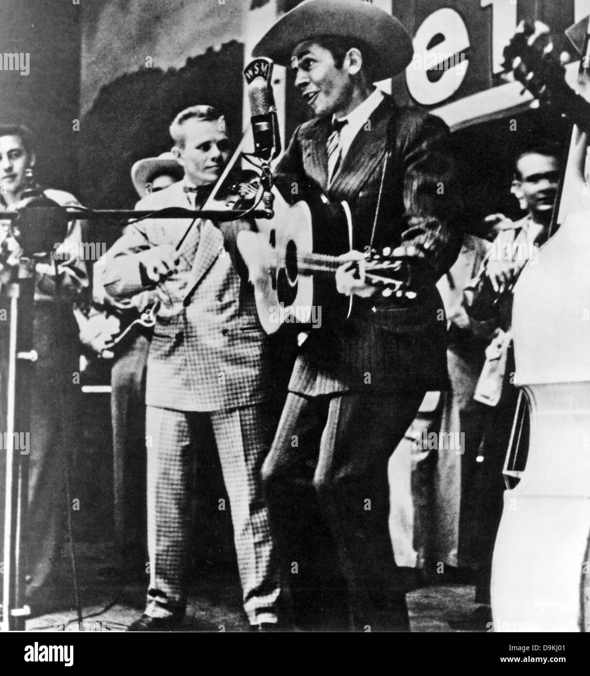 HANK WILLIAMS (1923-1953) uns Land und westliche Musiker mit seiner Band Drifting Cowboys Stockfoto