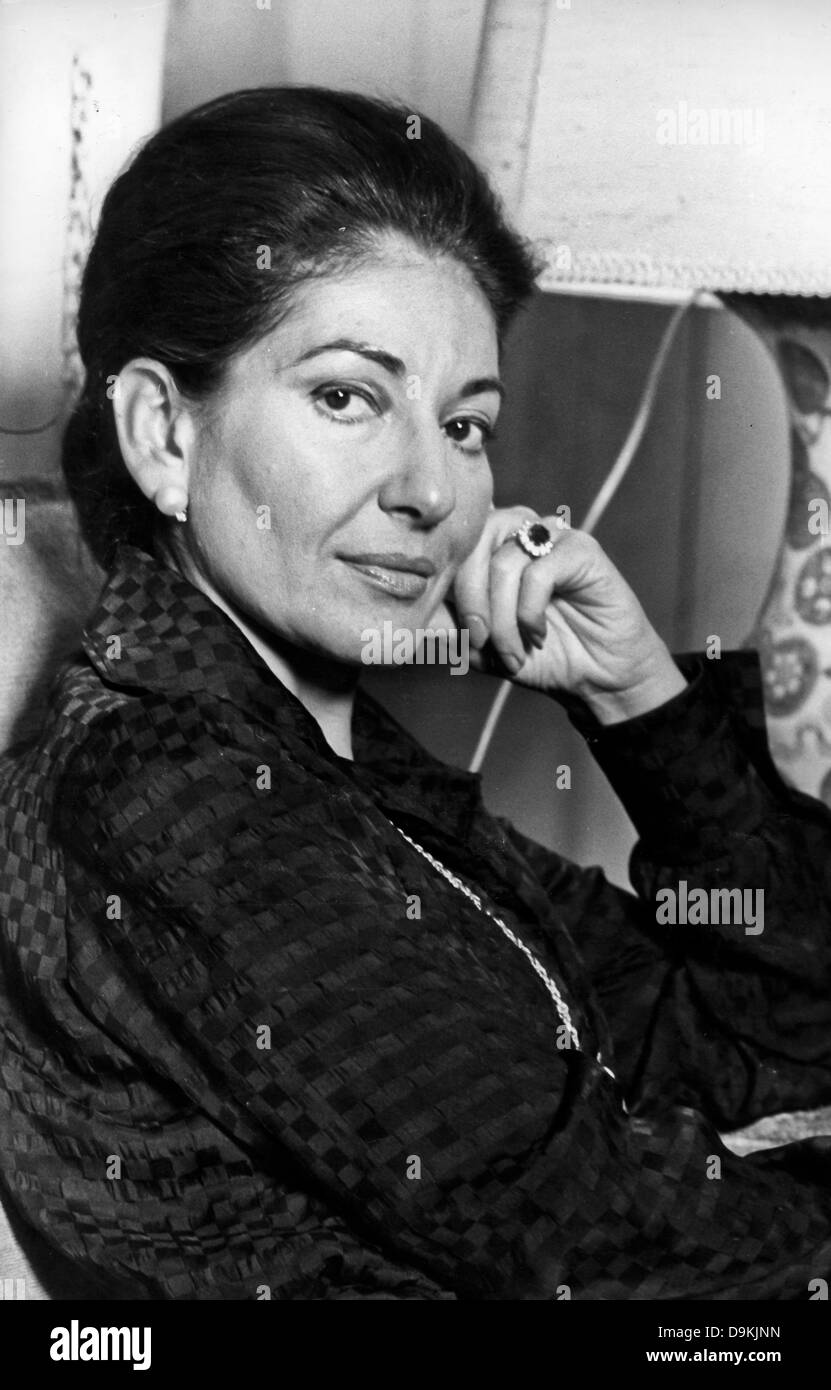 Maria Callas, '70 Stockfoto