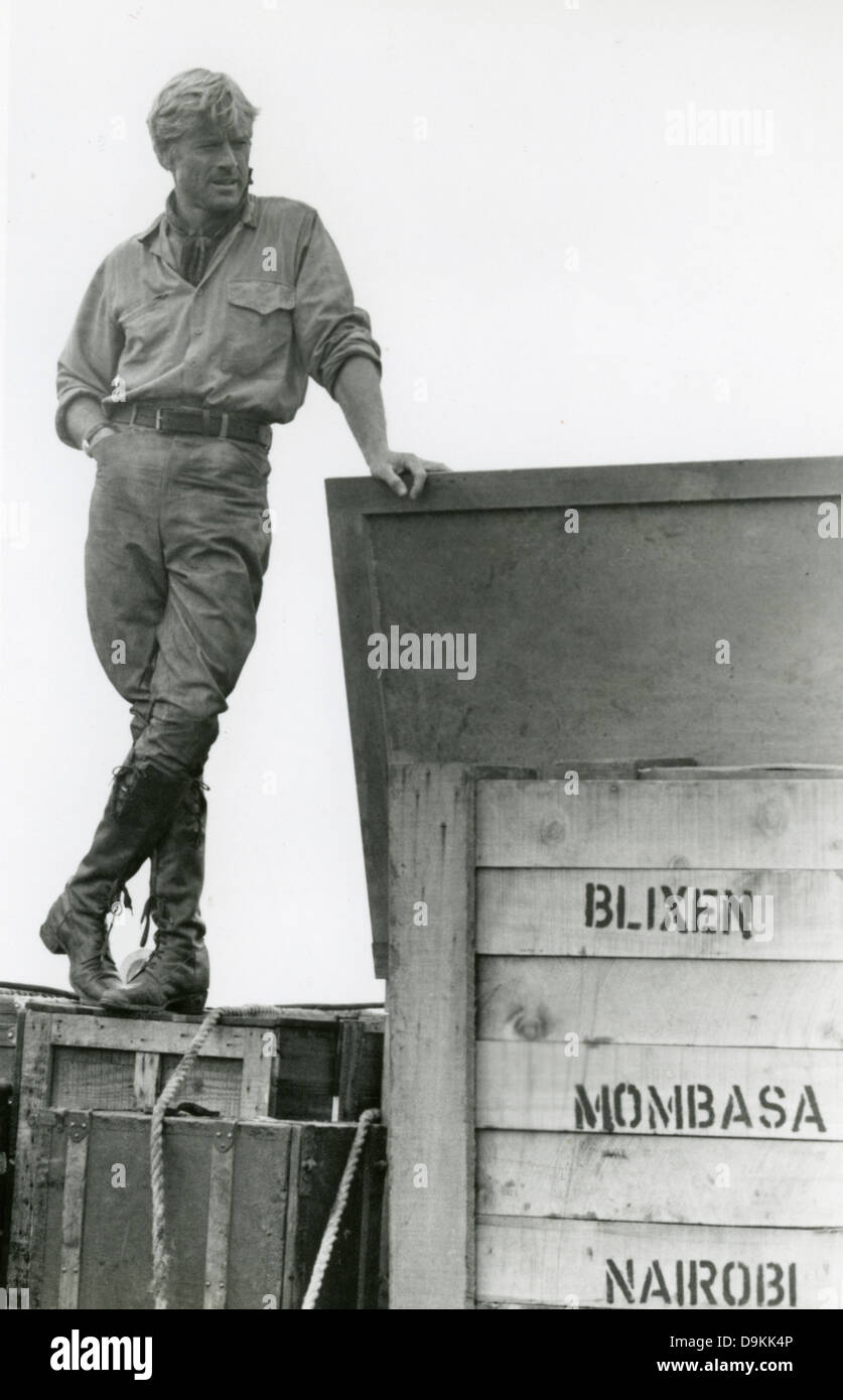 Robert Redford, jenseits von Afrika 1985 Stockfoto