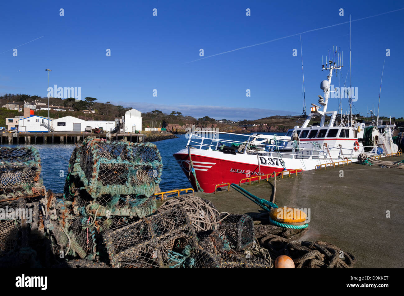 Die Fischerei-Hafen, Fischerhafen Dunmore East, County Waterford, Irland Stockfoto