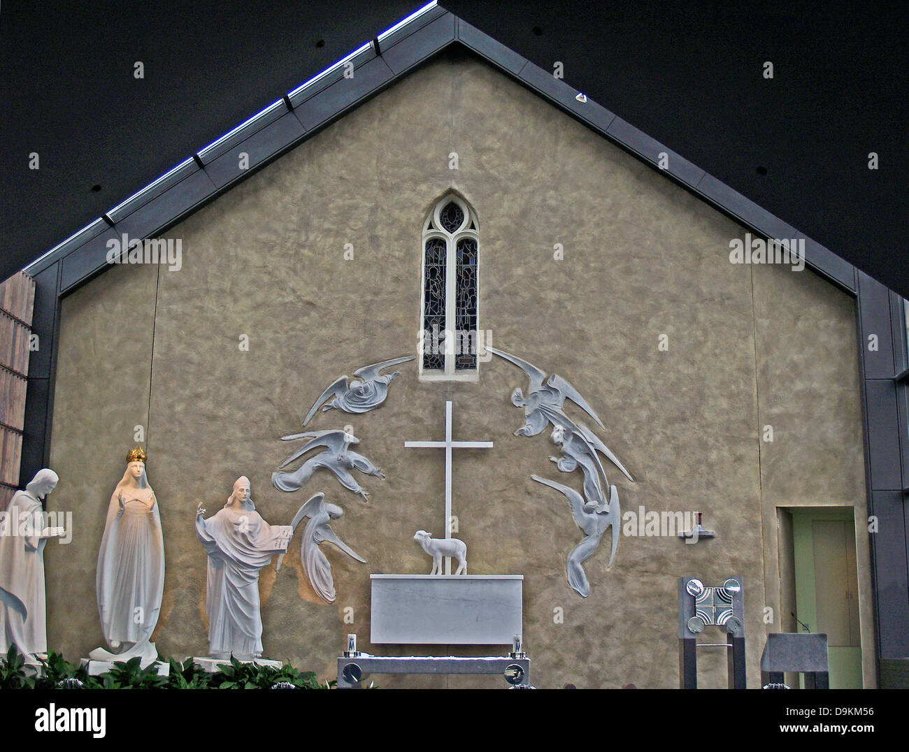 Das Innere des Heiligtums der Knock in County Mayo, Irland Stockfoto