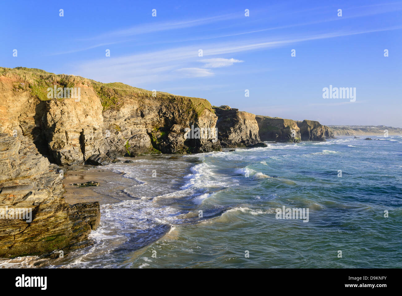 Küste Cornwalls an Gwithian in der Nähe von Hayle St Ives Bay Cornwall England UK Stockfoto
