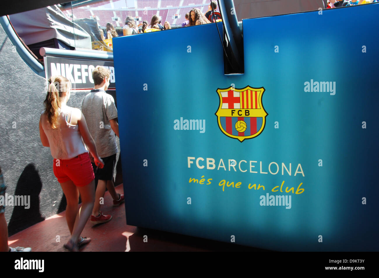 Camp Nou, Barcelona Fußballstadion Spanien Stockfoto