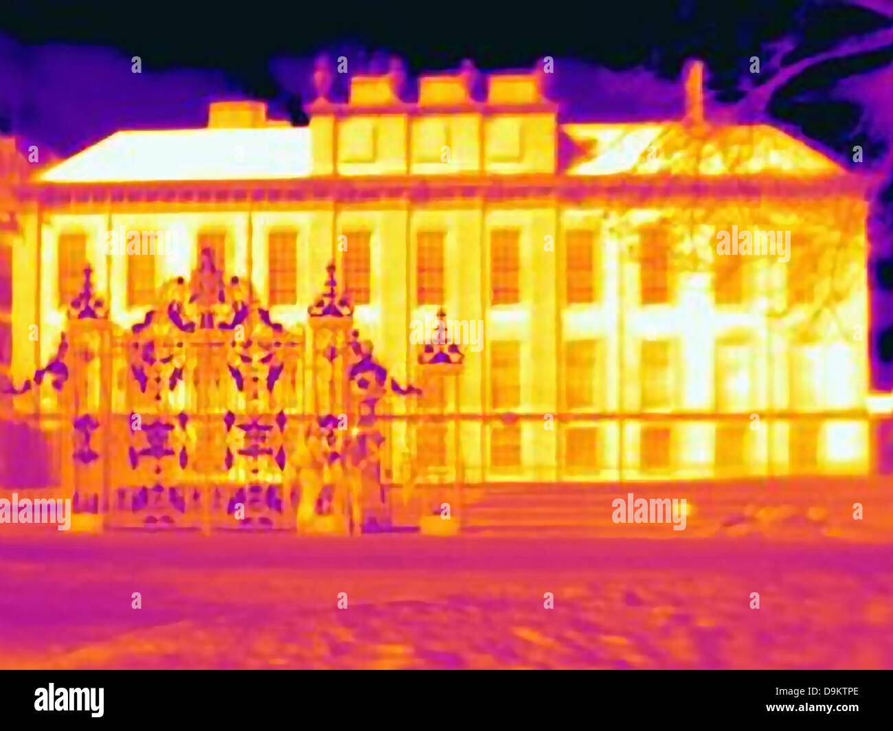UV-Licht der Kensington Palace, London Stockfoto