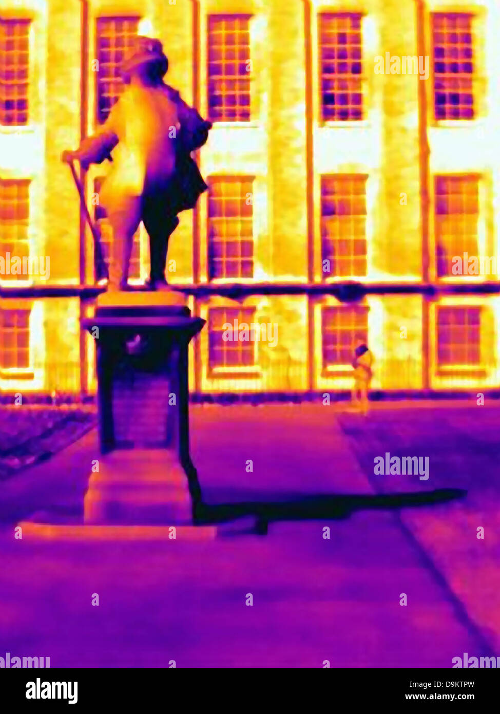 UV-Licht der Statue im Kensington Palace, London Stockfoto